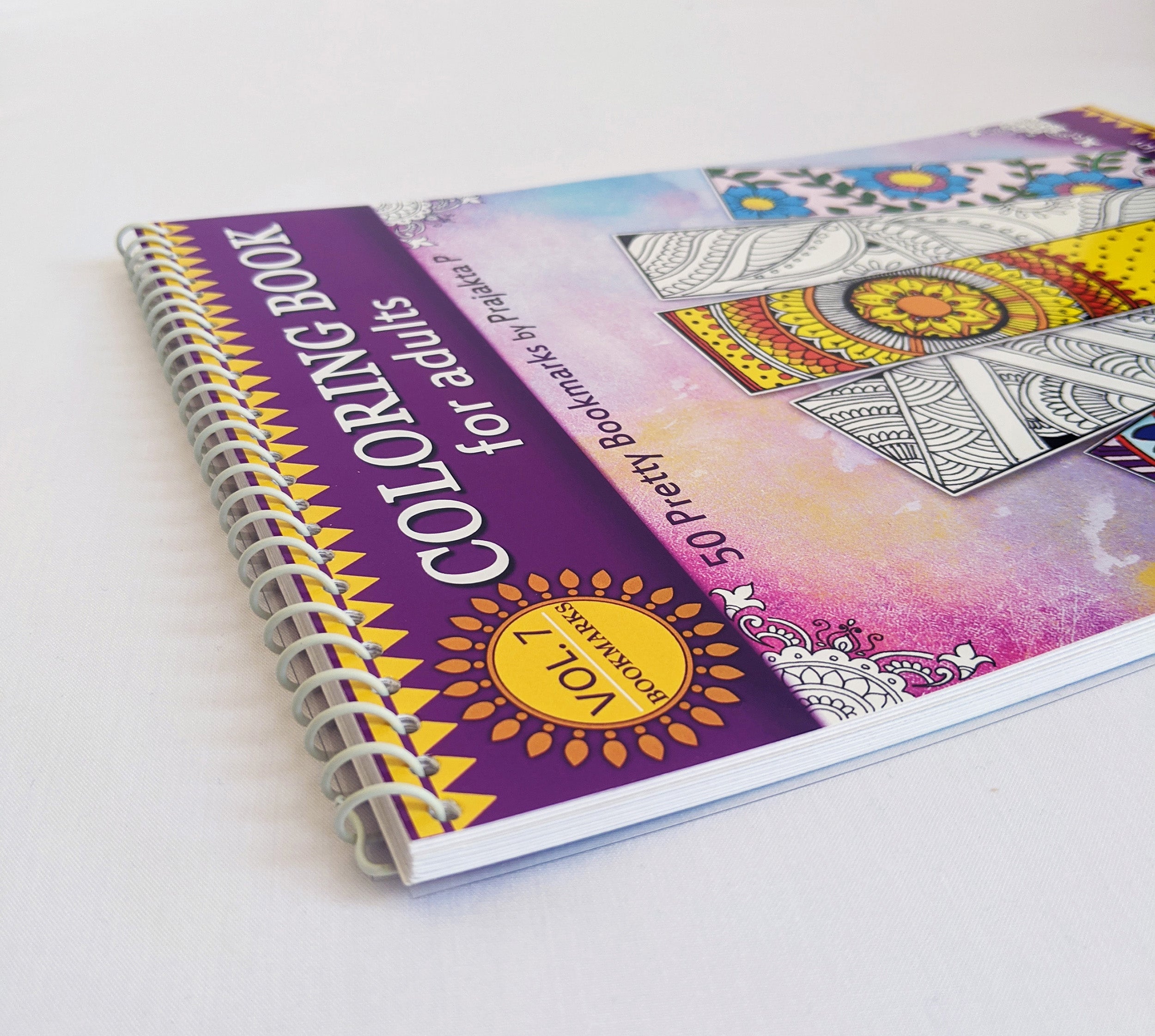 Bookmarks Adult Coloring book by Prajakta P, 50 beautiful bookmarks to colour