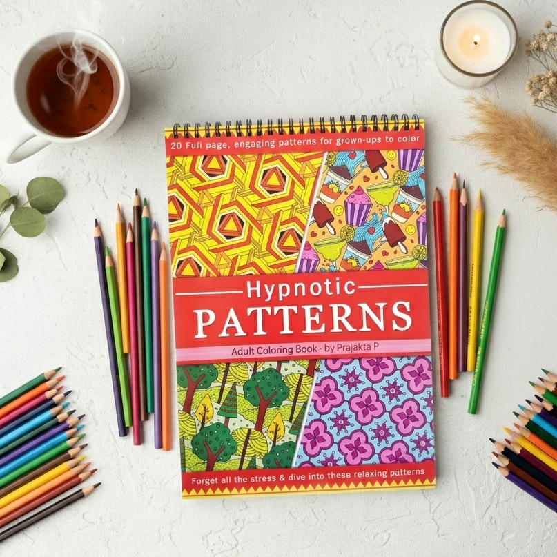 Hypnotic Patterns: Coloring Book for Adults – Stress relieving patterns for Mindfulness and Relaxation (Paperback)