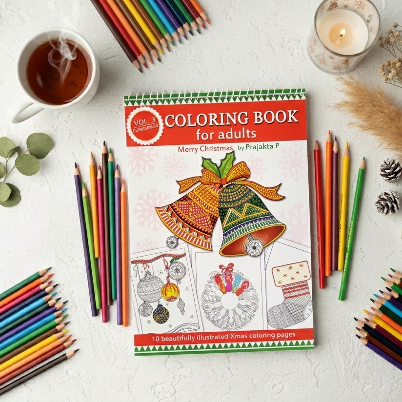 Merry Christmas : Festive coloring book with intricate designs