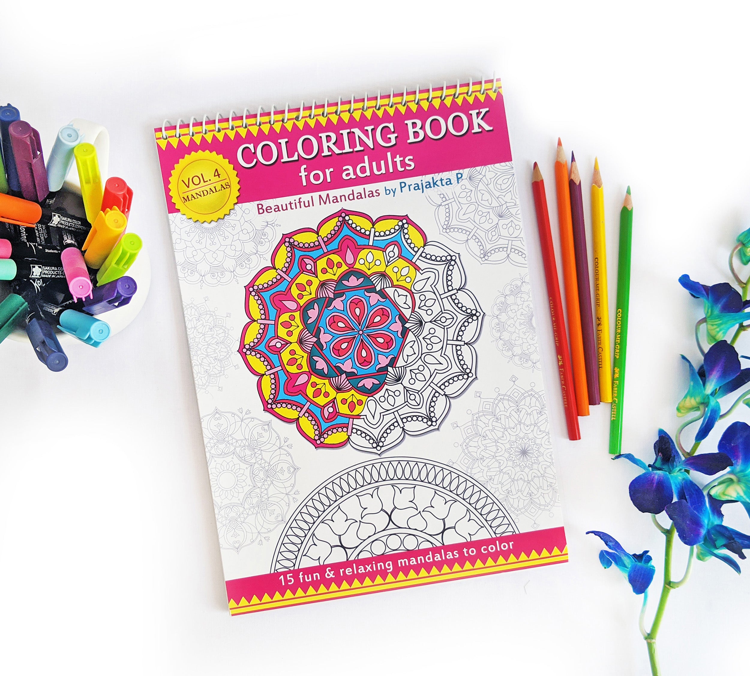 Relaxing Mandalas: Adult Coloring Book